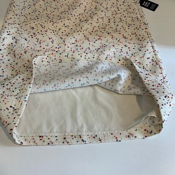 Express Dress Womens S Small Speckled Boucle Crew Short Sleeve Lined Tweed Shift - Picture 9 of 12